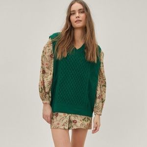 Super Cute Chunky Knit Sweater Vest